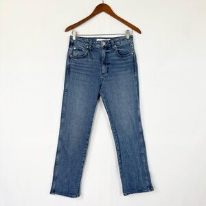 AMO Chloe Crop Straight Jeans You Are Loved Size 28